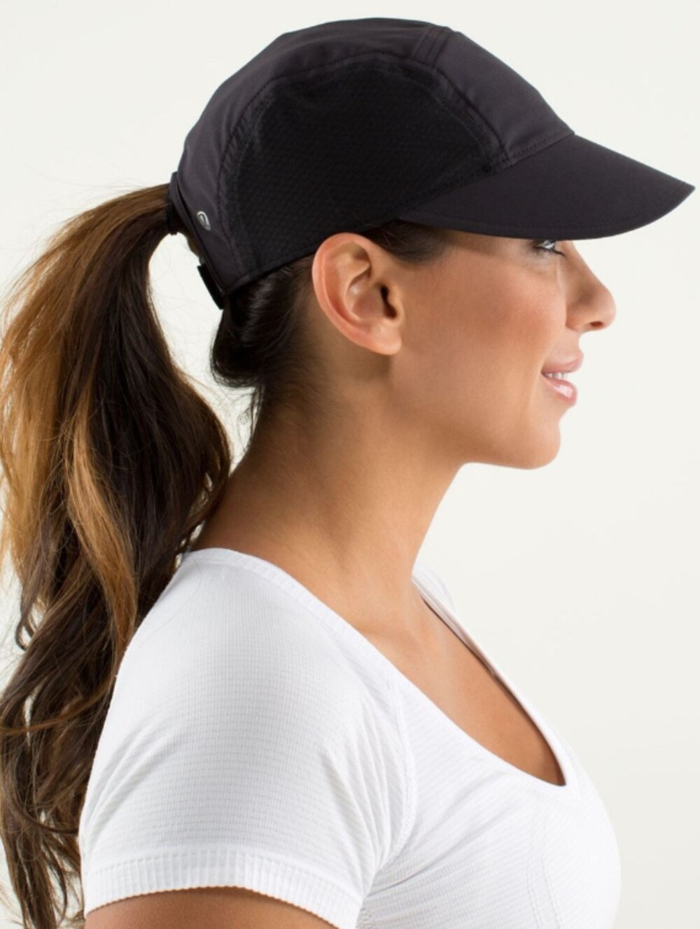 Lululemon Sun Chaser Running Hat Black Stretch Women's 0/S Athletic Athleisure